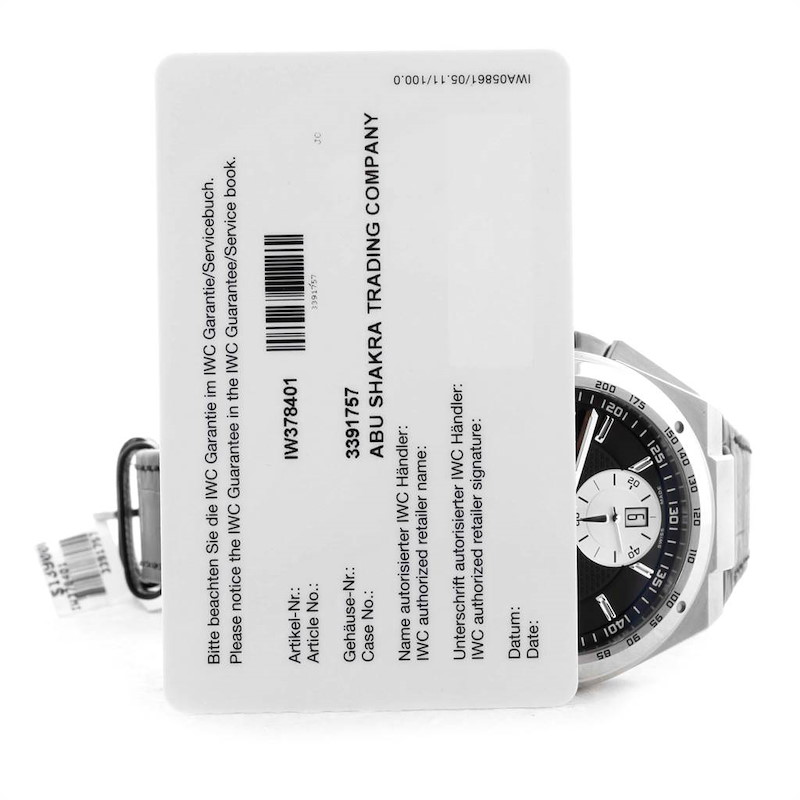 IWC Big Ingenieur Chronograph Automatic Mens Watch IW378401