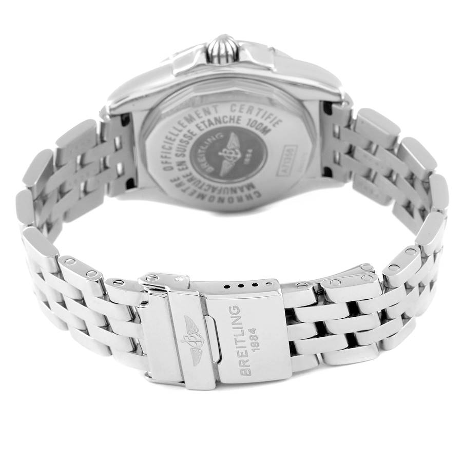 Breitling Galactic Bronze Diamond Dial Steel Ladies Watch A71356