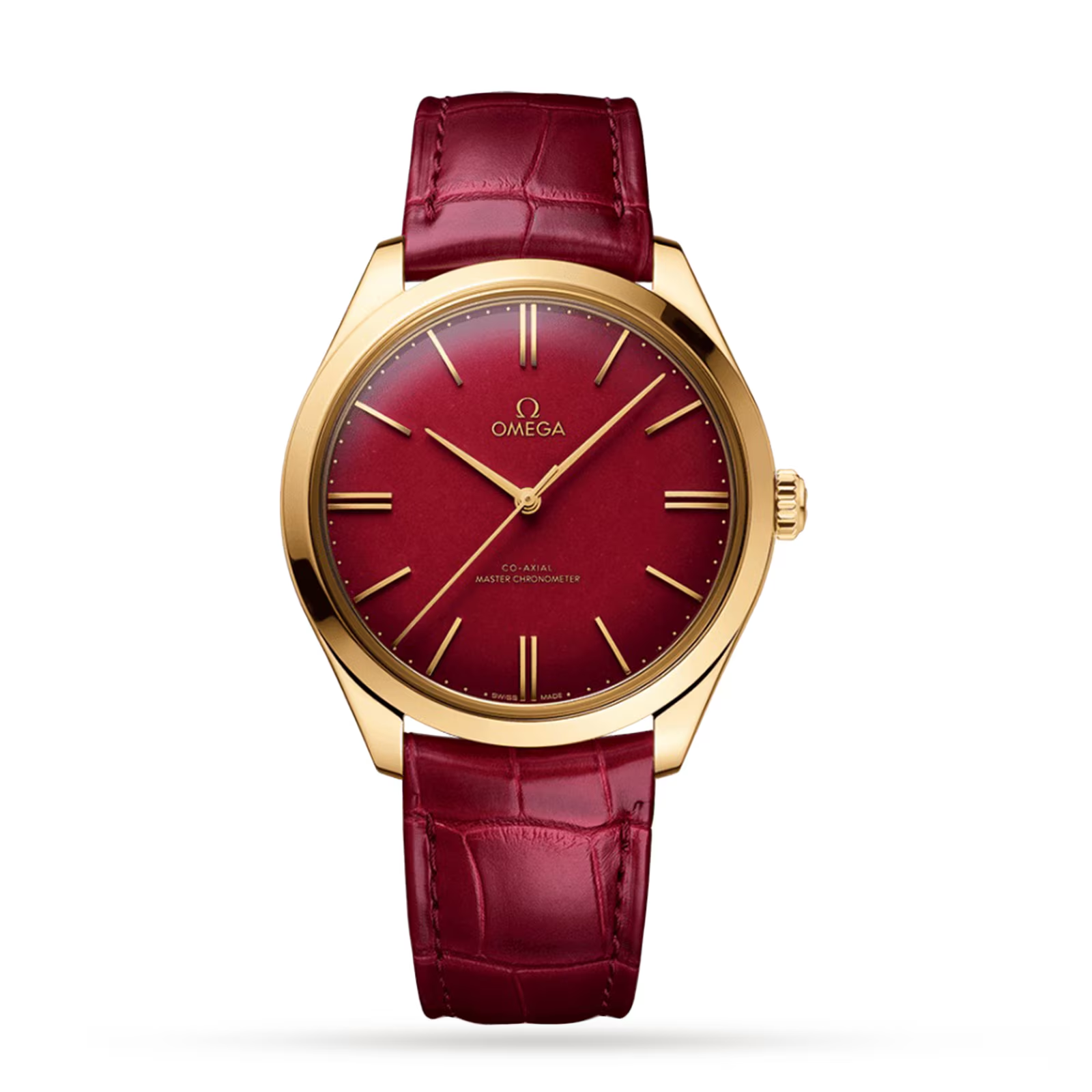 Omega De Ville 41 mm, steel on leather strap 431.13.41.21.01.001
