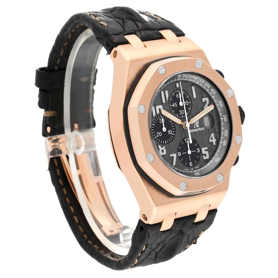 Audemars Piguet Royal Oak Offshore Rose Gold Chronograph Mens Watch 2590OK