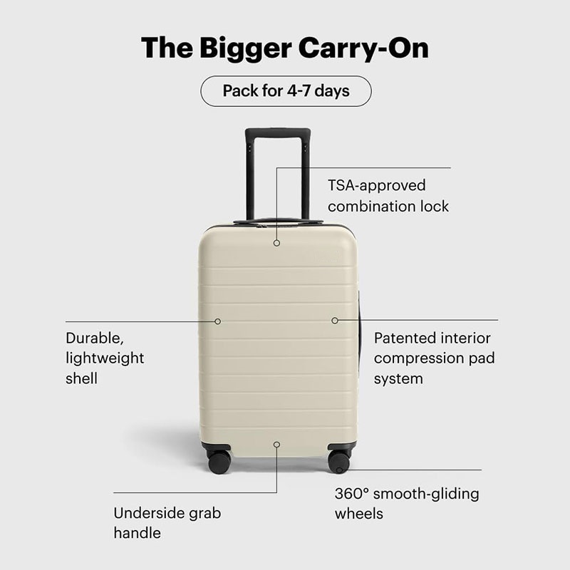 NOVELUX Bigger Carry-On Luggage