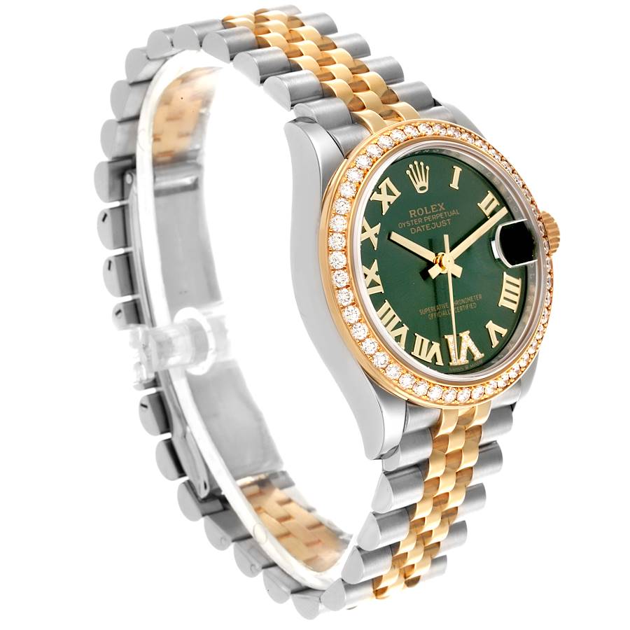 Rolex Datejust 31 Midsize Steel Yellow Gold Diamond Ladies Watch 278383