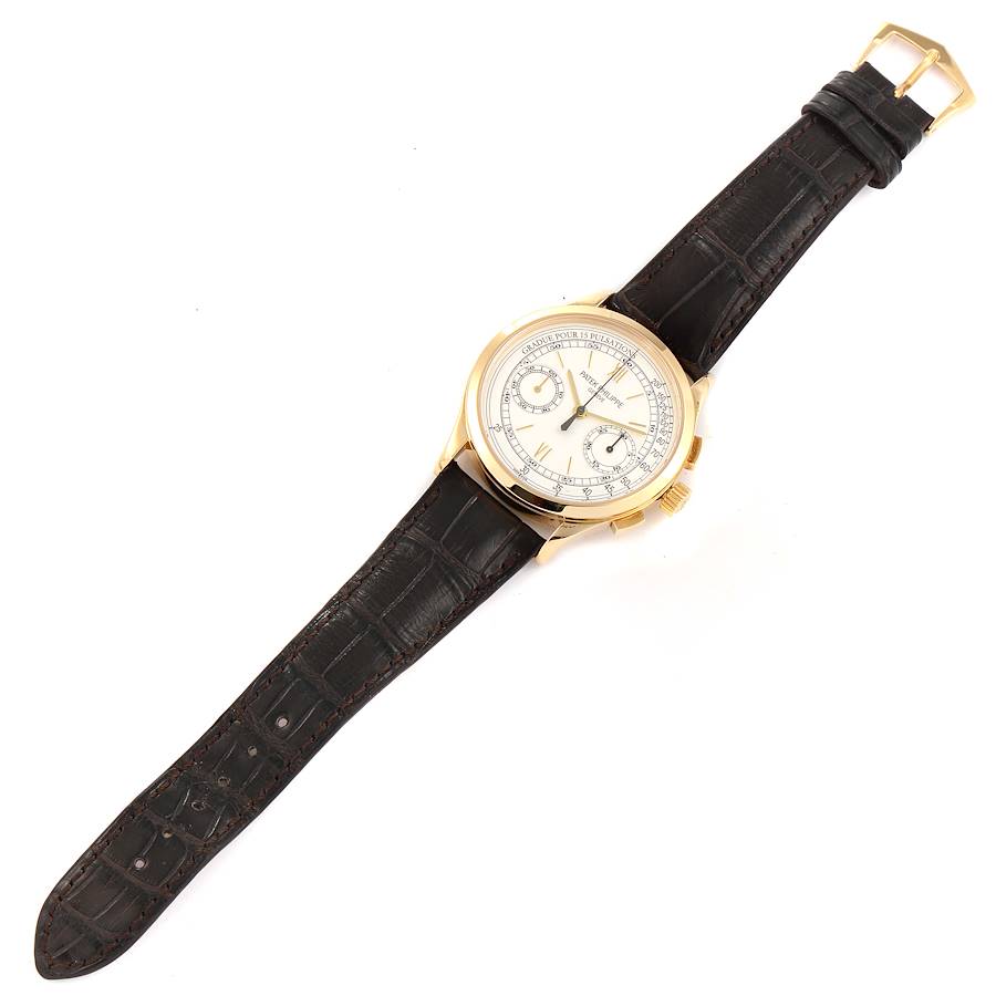 Patek Philippe Complications Chronograph 18k Yellow Gold Mens Watch 5170