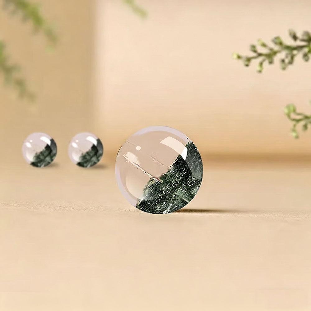 GemVibra Green Phantom Quartz Talisman Bracelet – Grounding & Abundance