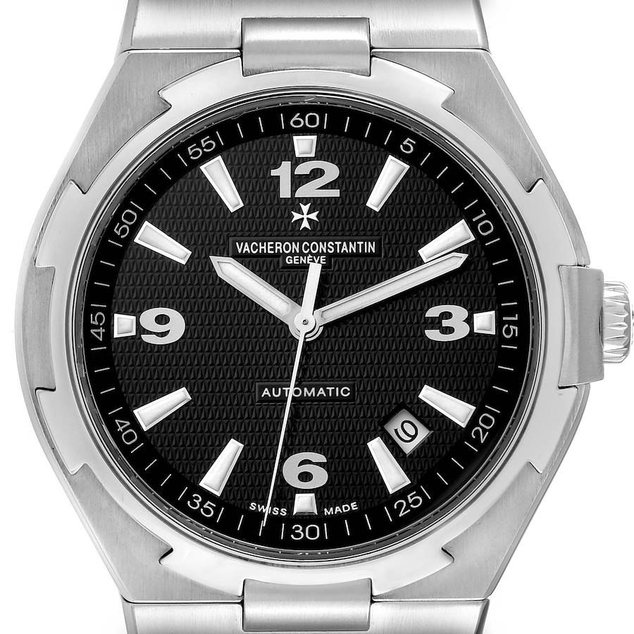 Vacheron Constantin Overseas Black Dial Steel Mens Watch 47040