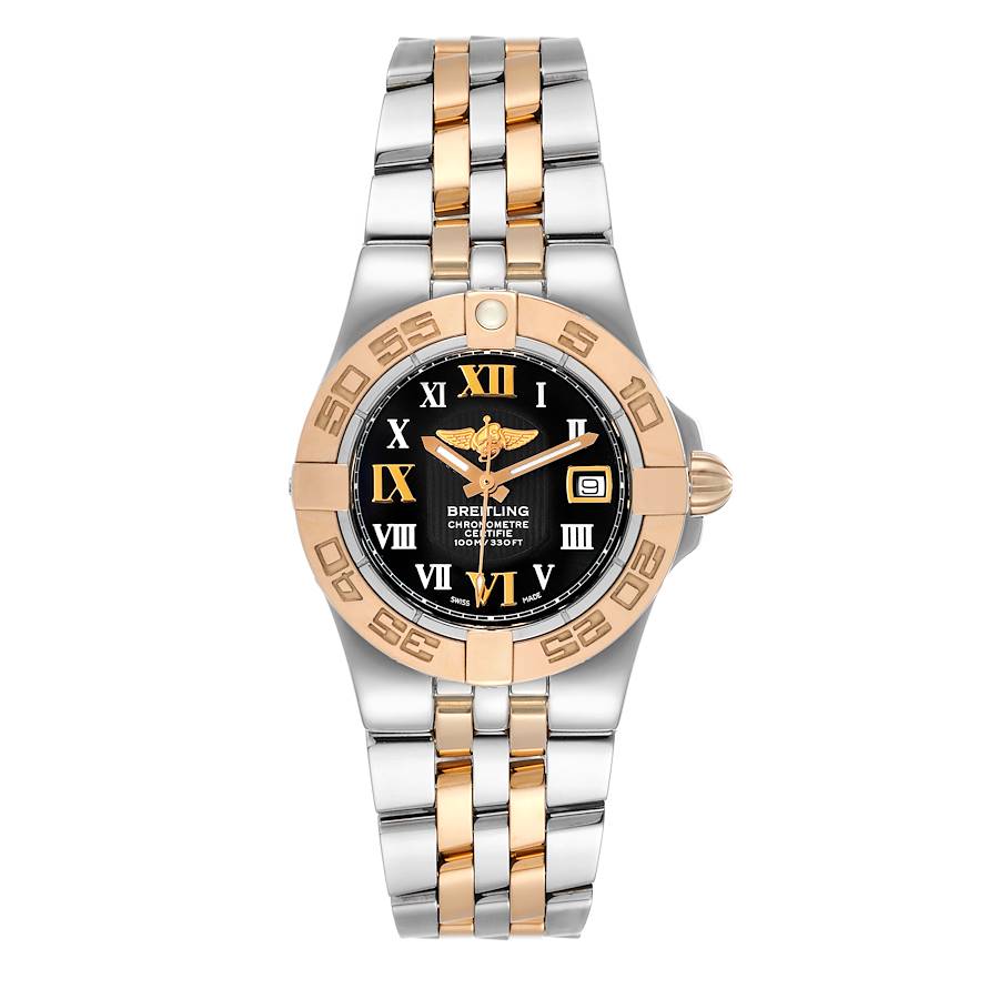 Breitling Galactic 30 Steel Rose Gold Diamond Womens Watch C71340