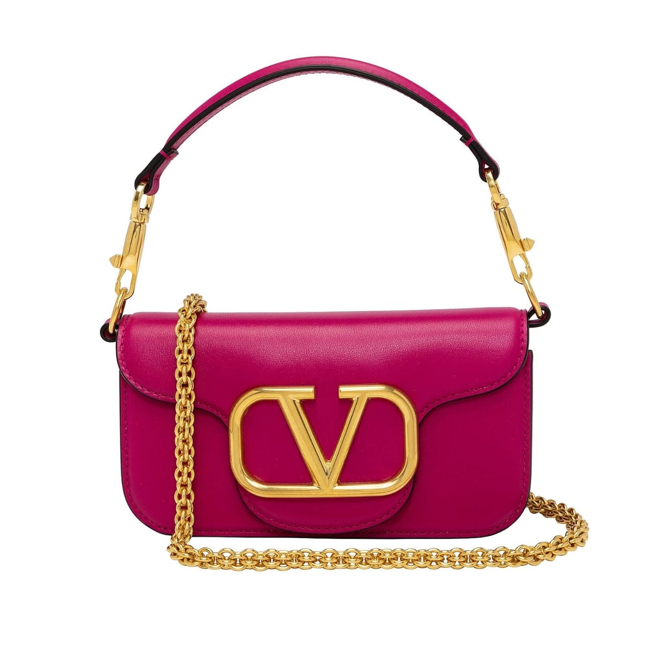 Valentino Locò Small Shoulder Bag In Rose Violet 20cm 1W2B0K53ZXL M24