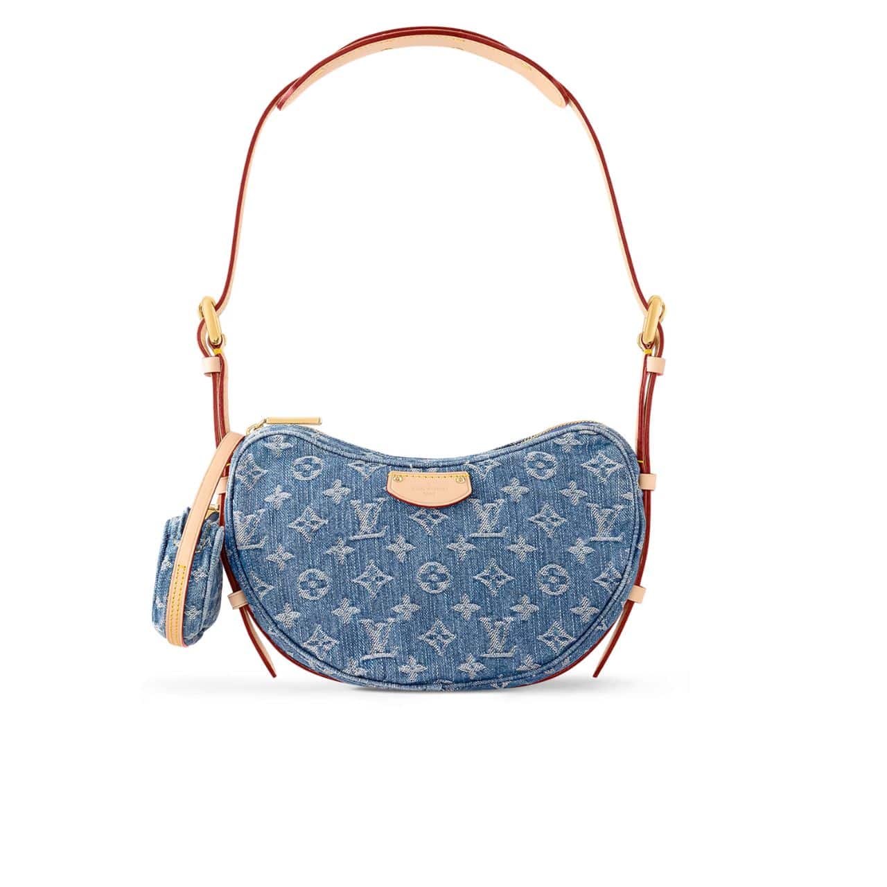 Louis Vuitton Croissant MM Monogram Denim 25Cm M46856