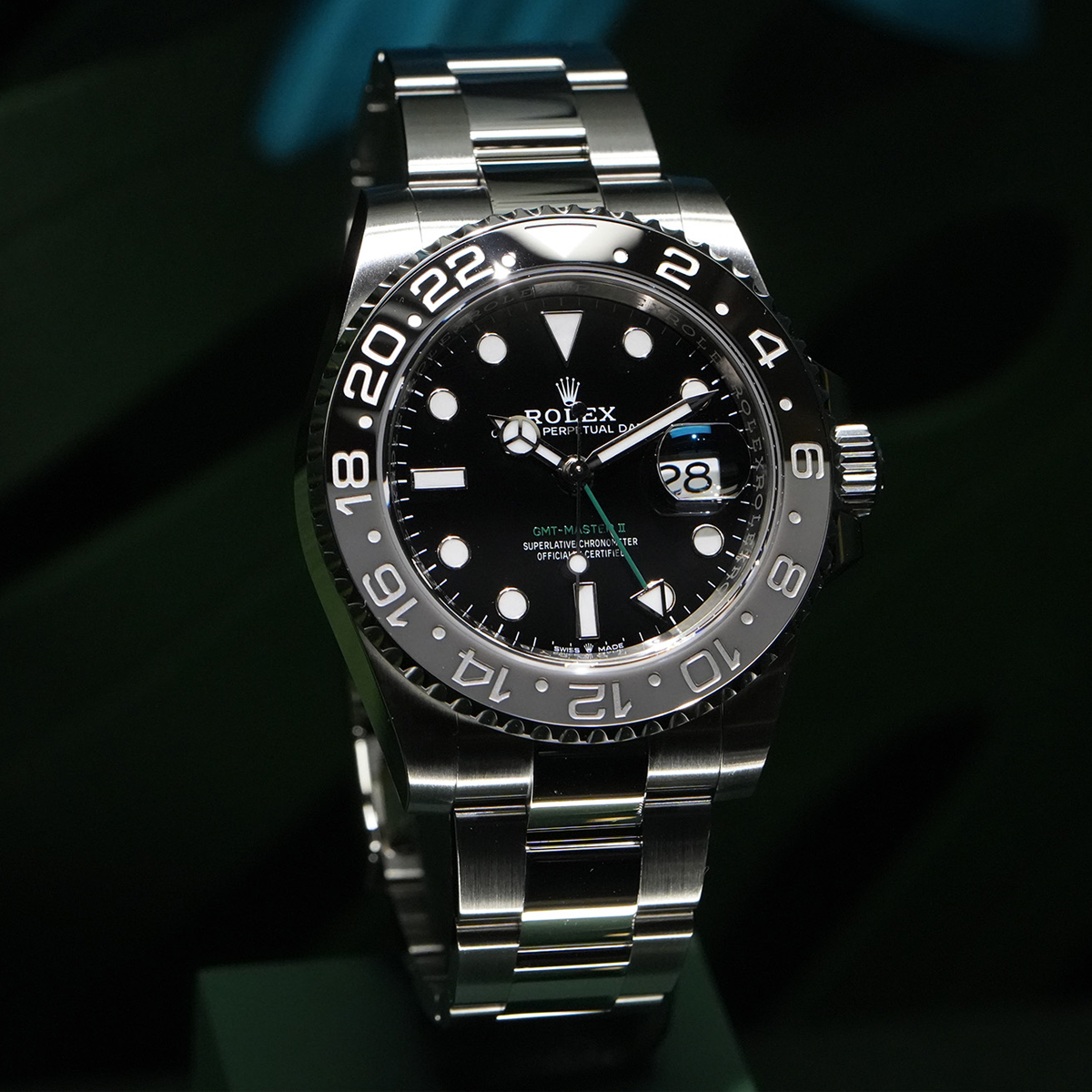 Rolex GMT-Master II 40mm Stainless Steel Black Dial with Grey-Black Bezel Oyster/Jubilee Bracelet (Ref. 126710GRNR-0003/0004) 2024 Latest Release "Bruce Wayne"