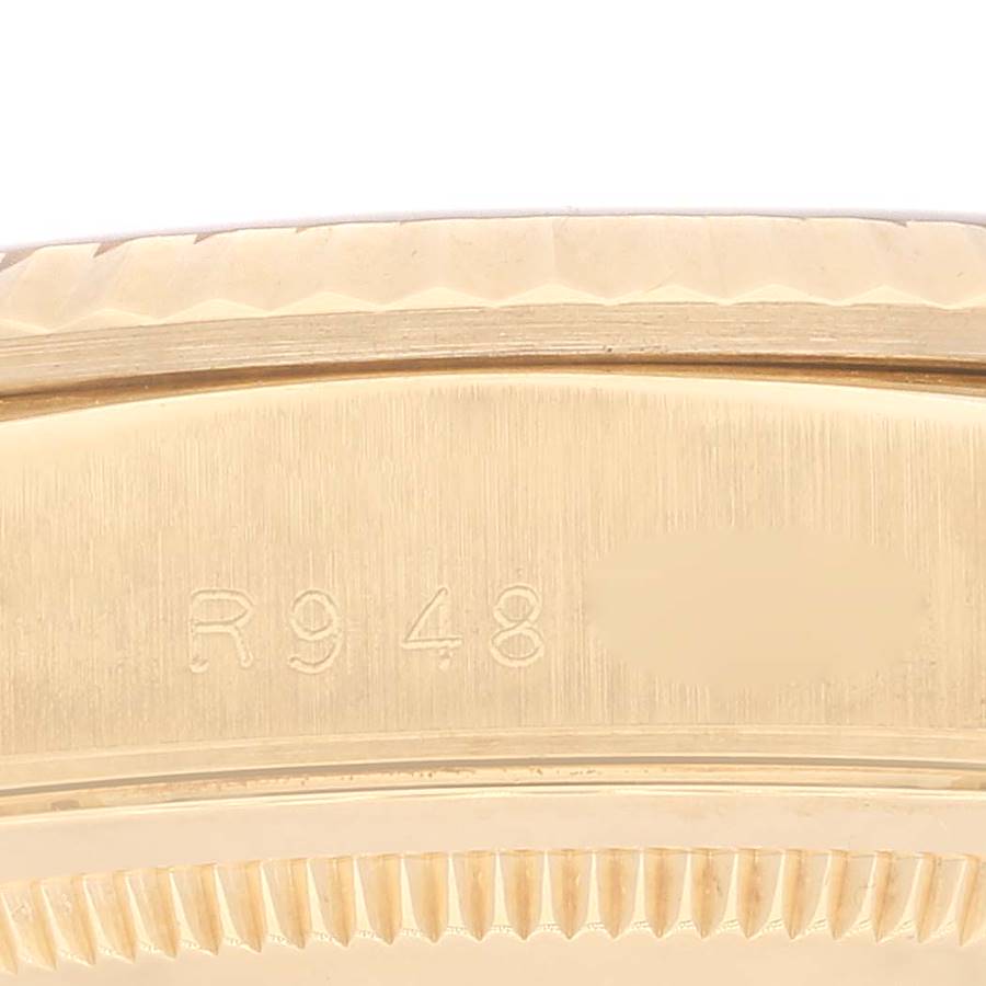 Rolex Day-Date President Yellow Gold String Diamond Mens Watch 18238