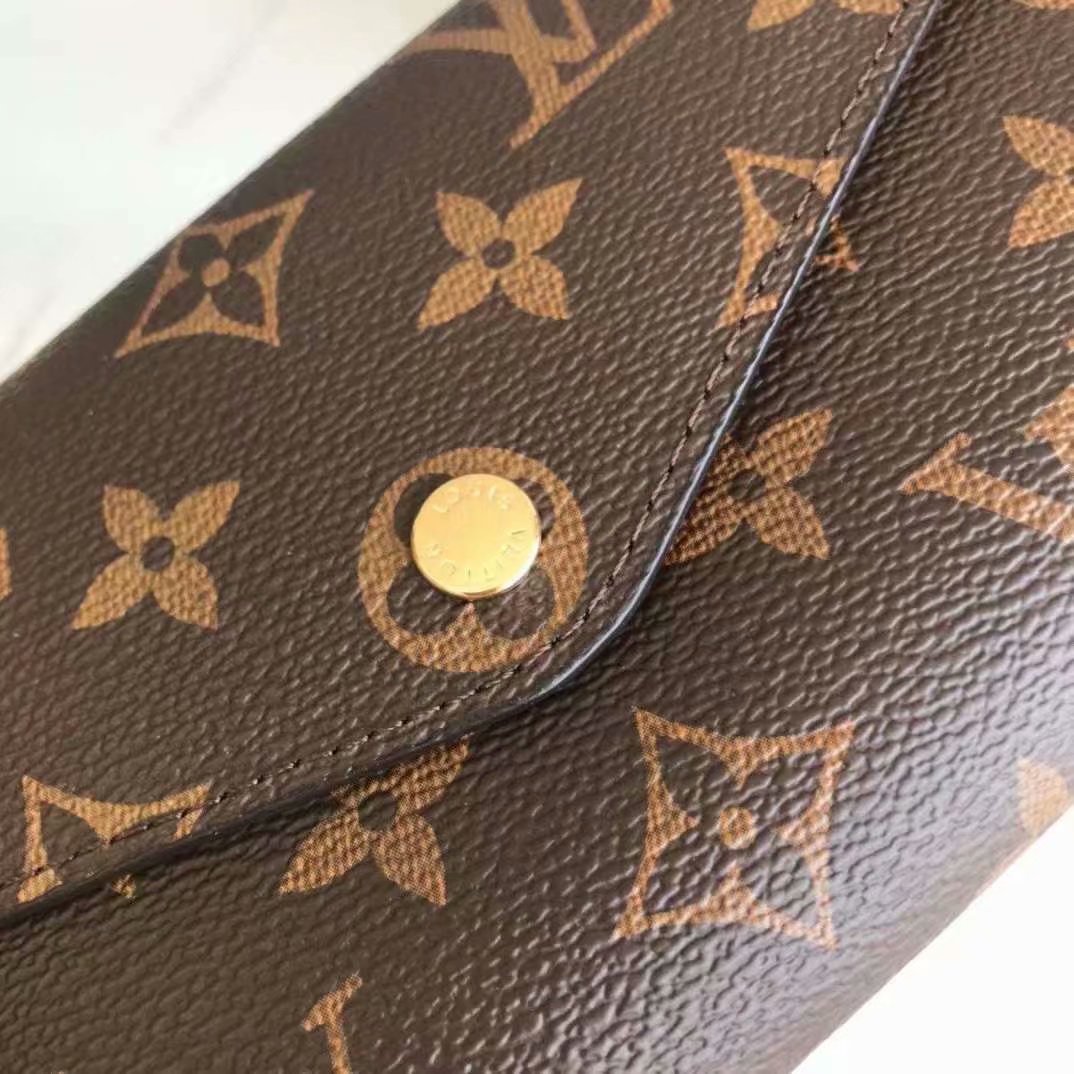 Louis Vuitton Sarah Wallet Monogram Canvas Brown 19Cm M60531