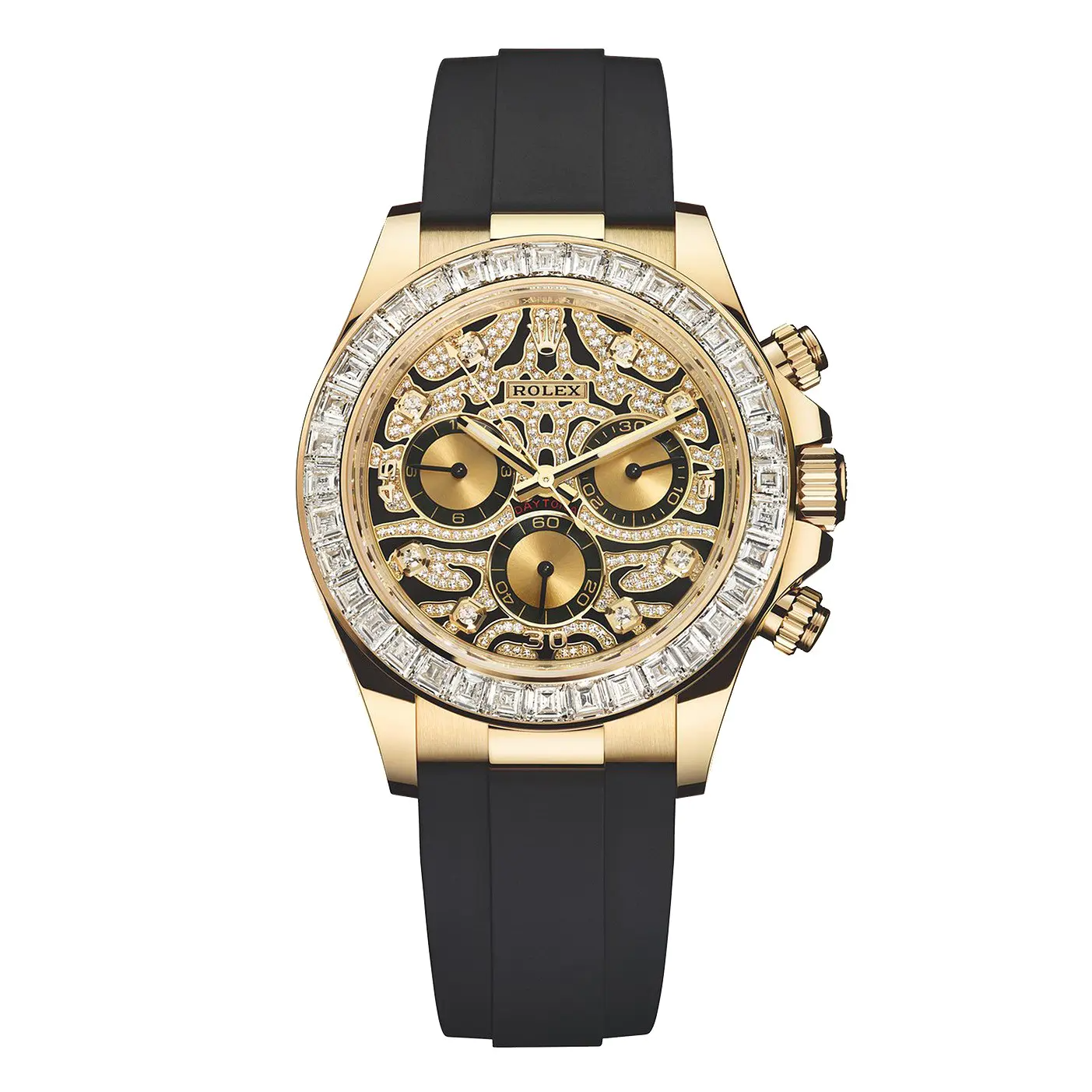 ​Rollie-The Crown Cosmograph Daytona Eye of Tiger White Gold/Yellow Gold Oysterflex Strap