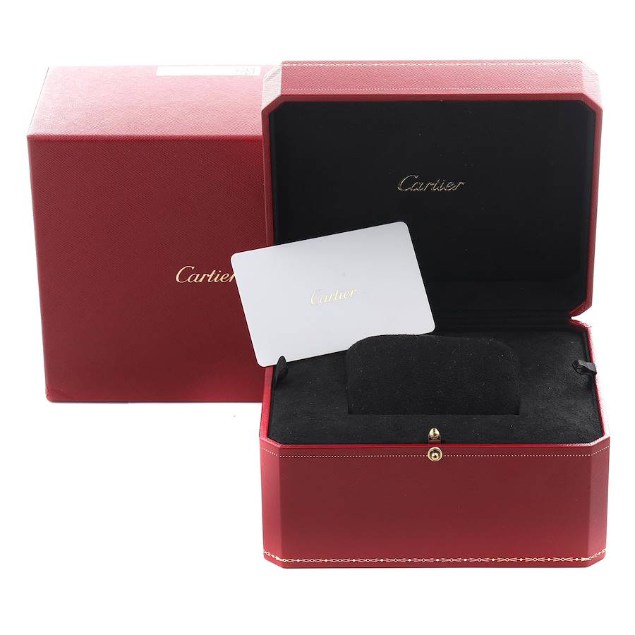 Cartier Ballon Bleu Red Dial Steel Ladies Watch WSBB0048