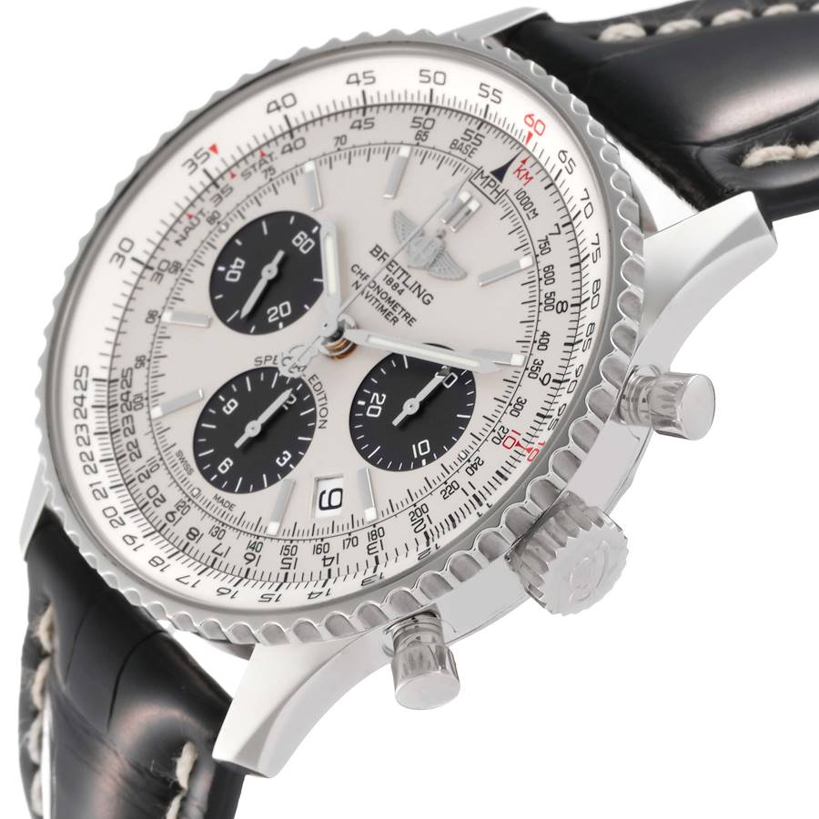 Breitling Navitimer 01 Panda Dial Steel Mens Watch AB0120