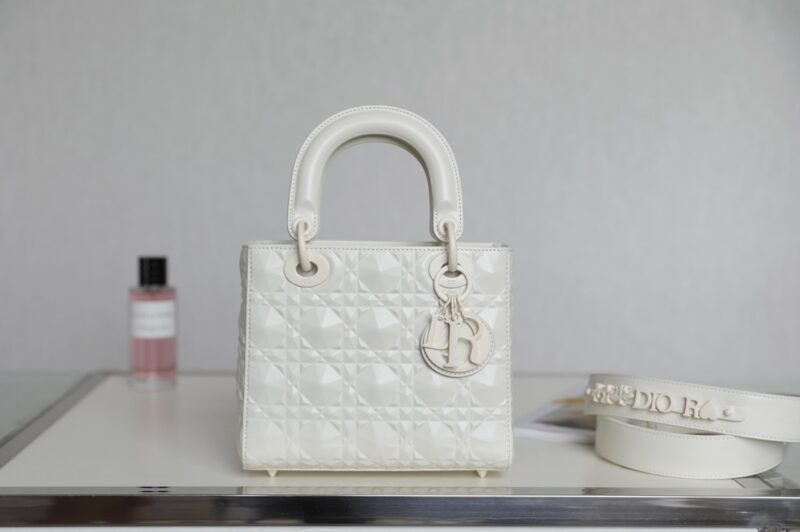 Replica Lady Dior Ultramatte White Grid Abc