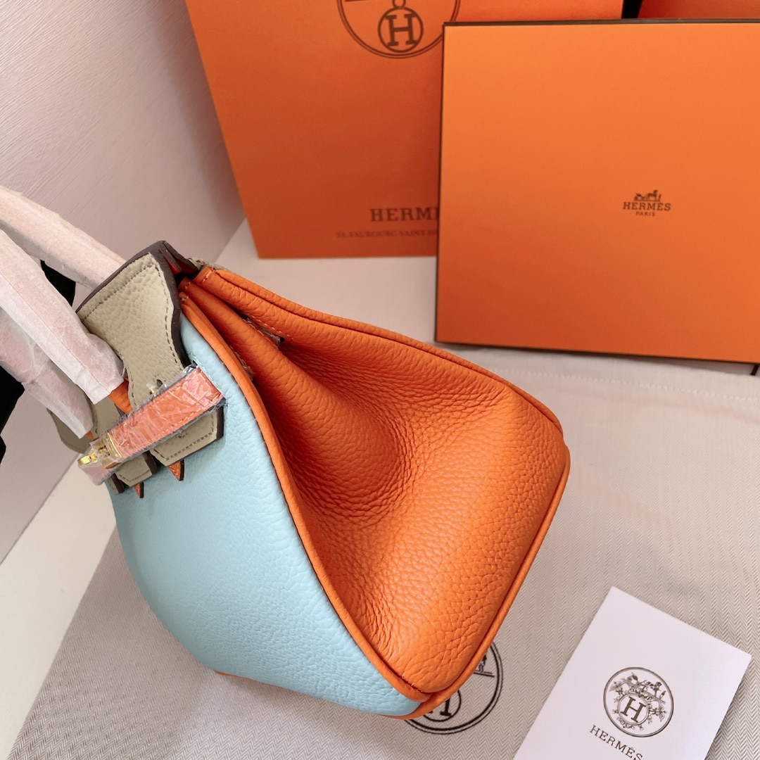 Hermes Birkin Mini Gold Hardware Epsom Multicolor 20Cm