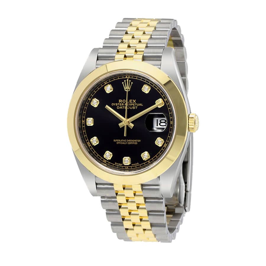 Datejust Two-Tone 126303BKDJ Super Clone with Diamonds