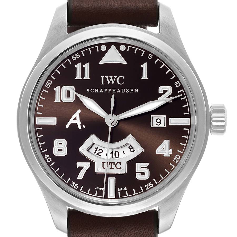 IWC Pilot UTC Antoine de Saint Exupery Limited Edition Steel Mens Watch IW326104