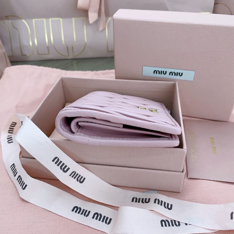 Replica Miu Miu Pocket Wallet Pink