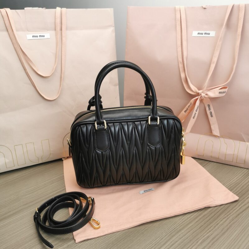Replica Miu Miu Arcadie Medium Black