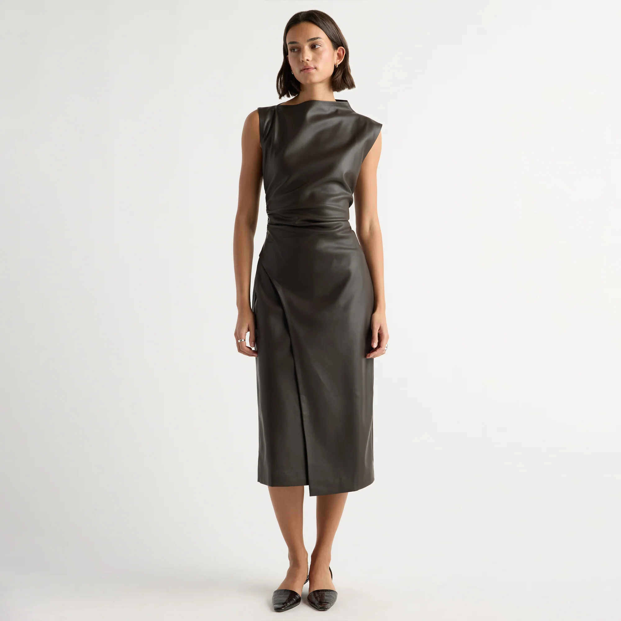 Channing Vegan Leather Dress