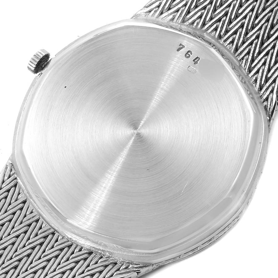 Audemars Piguet White Gold Blue Dial Diamond Vintage Mens Watch