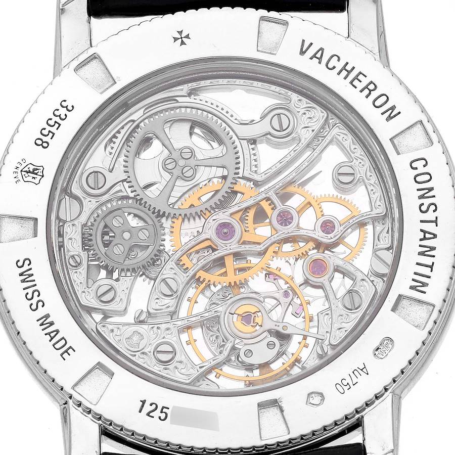 Vacheron Constantin Traditionnelle White Gold Diamond Ladies Watch 33558