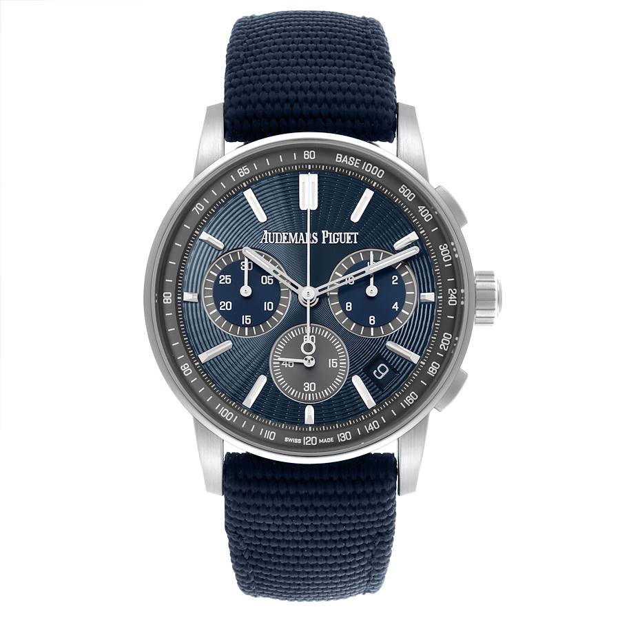 Audemars Piguet Code 11.59 Chronograph Blue Dial Steel Watch 22393ST