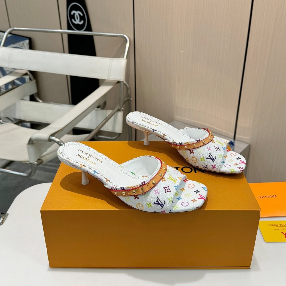 Louis Vuitton X Takashi Murakami 6am Mule White 1agwua