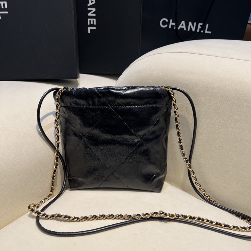 CHANEL 23s Mini Garbage Bag Black
