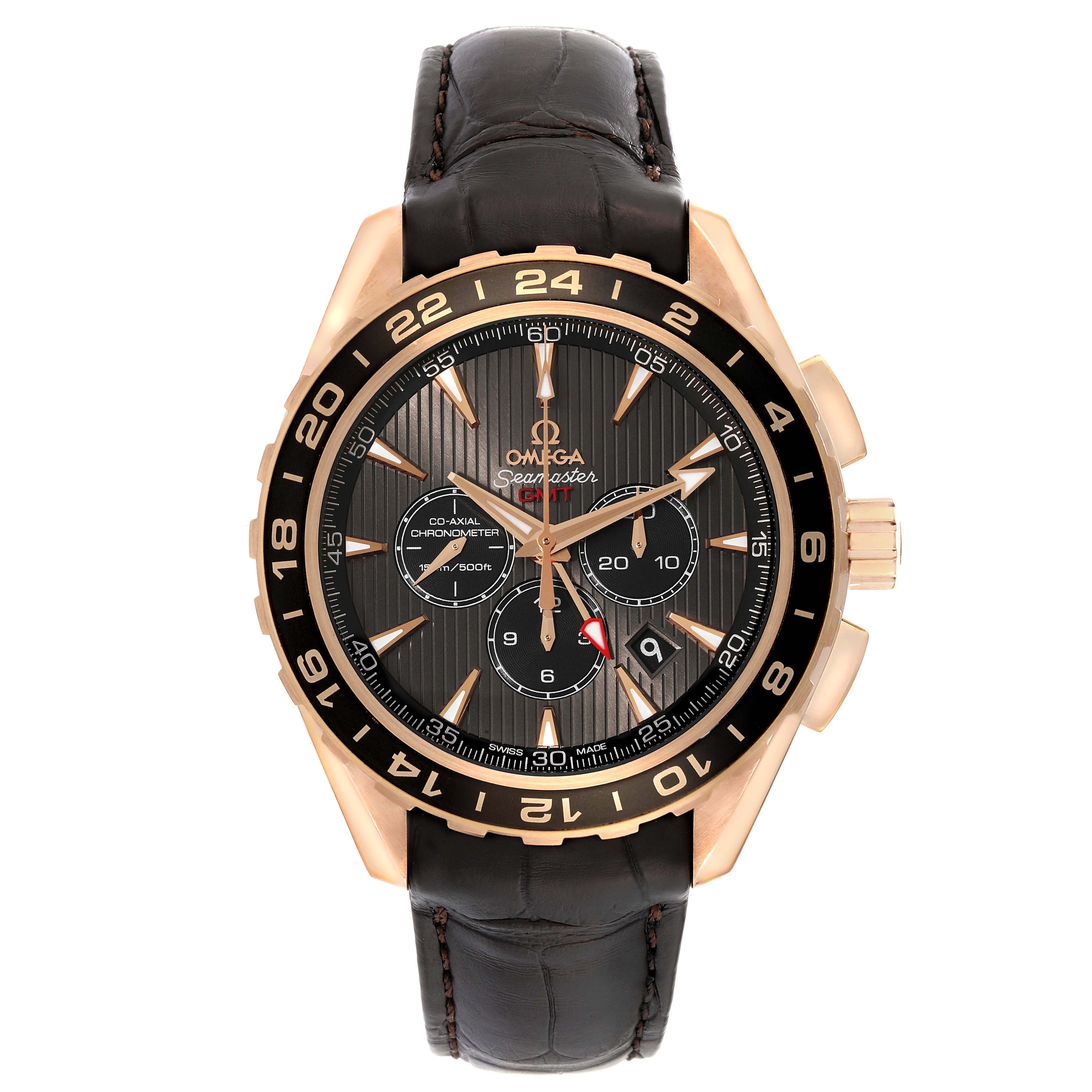 Omega Seamaster Aqua Terra GMT Rose Gold Mens Watch 44.0 MM 231.53.44.52.06.001