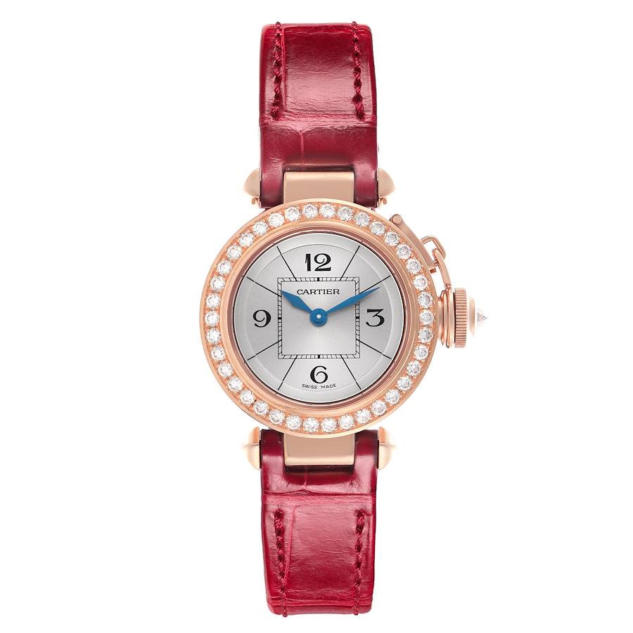 Cartier Miss Pasha 27mm Rose Gold Diamond Ladies Watch WJ124026