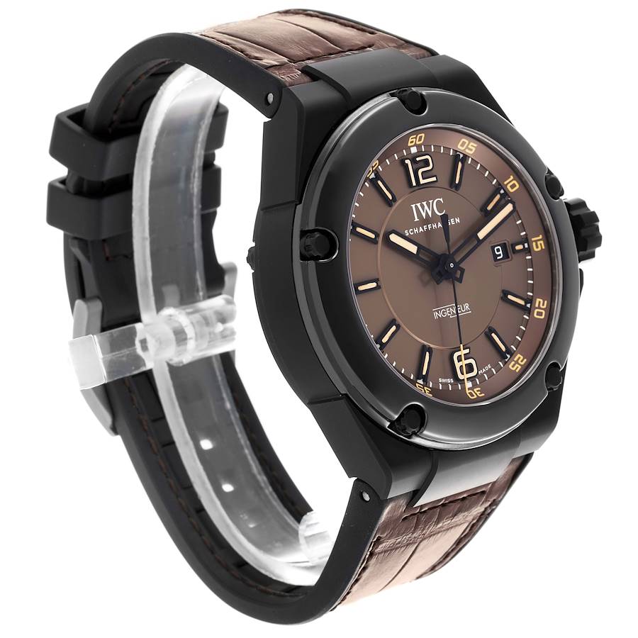 IWC Ingenieur AMG Ceramic Black Brown Dial Mens Watch IW322504