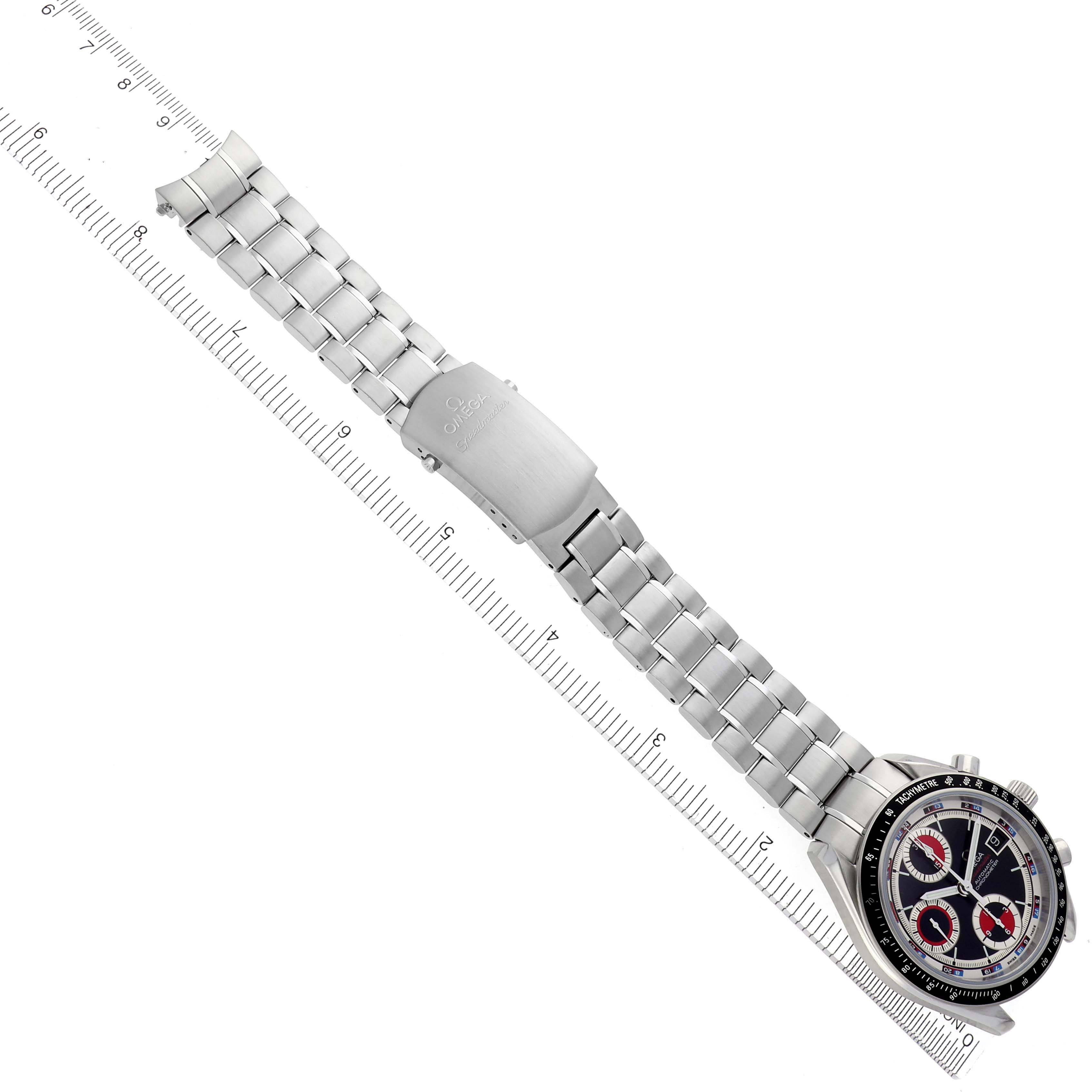 Omega Speedmaster Black Red Casino Dial Steel Mens Watch 40.0 MM 3210.52.00