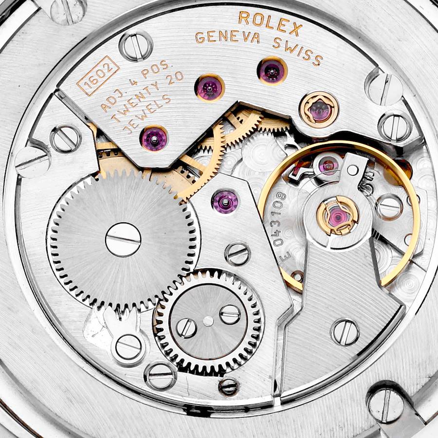 Rolex Cellini Classic Black Dial 18K White Gold Mens Watch 5116
