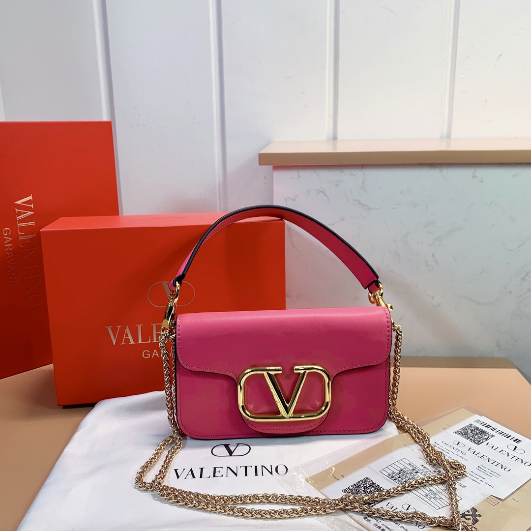 Valentino Locò Small Shoulder Bag In Rose Violet 20cm 1W2B0K53ZXL M24