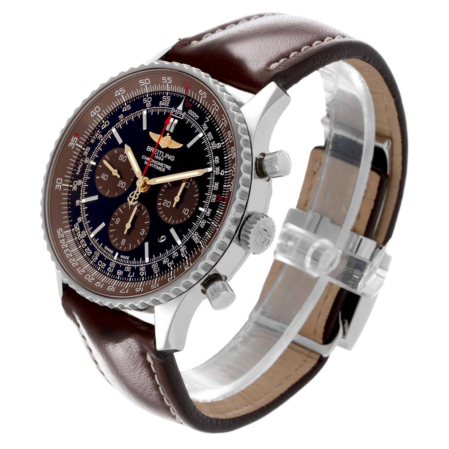 Breitling Navitimer 01 Brown Black Dial LE Mens Watch AB0127