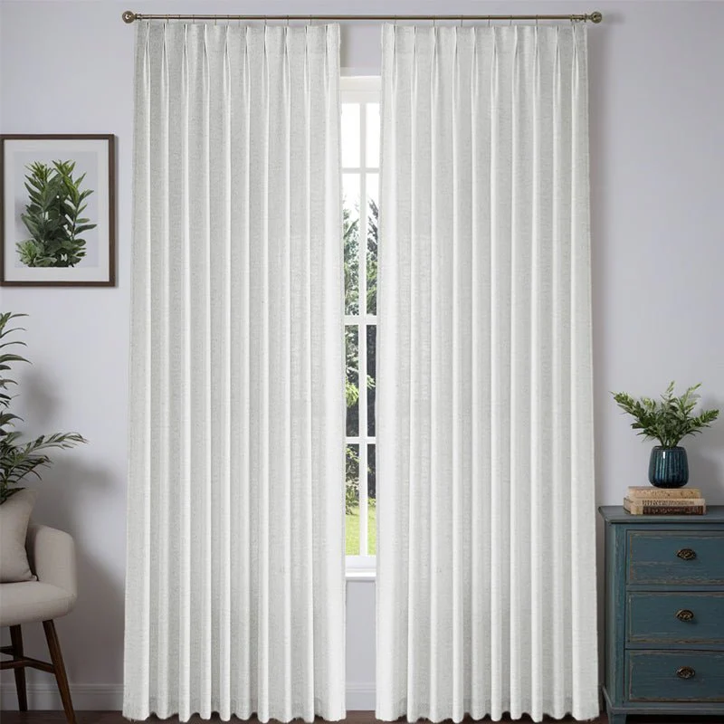 Custom Heavyweight Linen Drape - Pleated