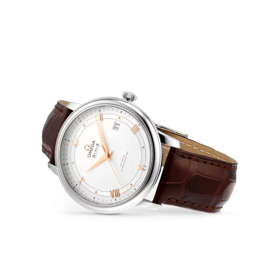 Omega De Ville Blue Leather 434.13.41.21.03.001 Super Clone