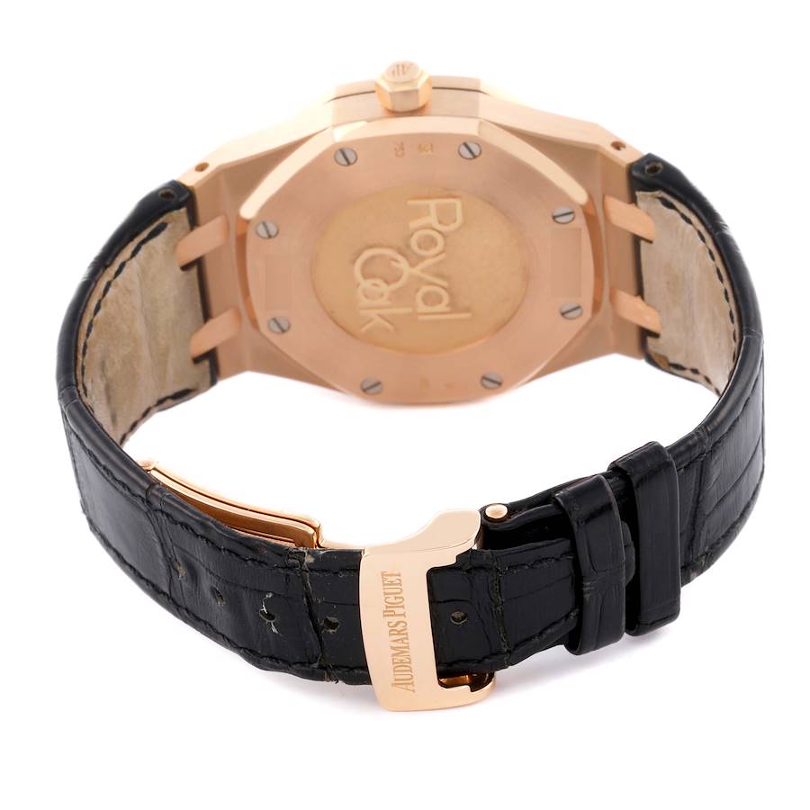 Audemars Piguet Royal Oak Dual Time Rose Gold Mens Watch 26120OR