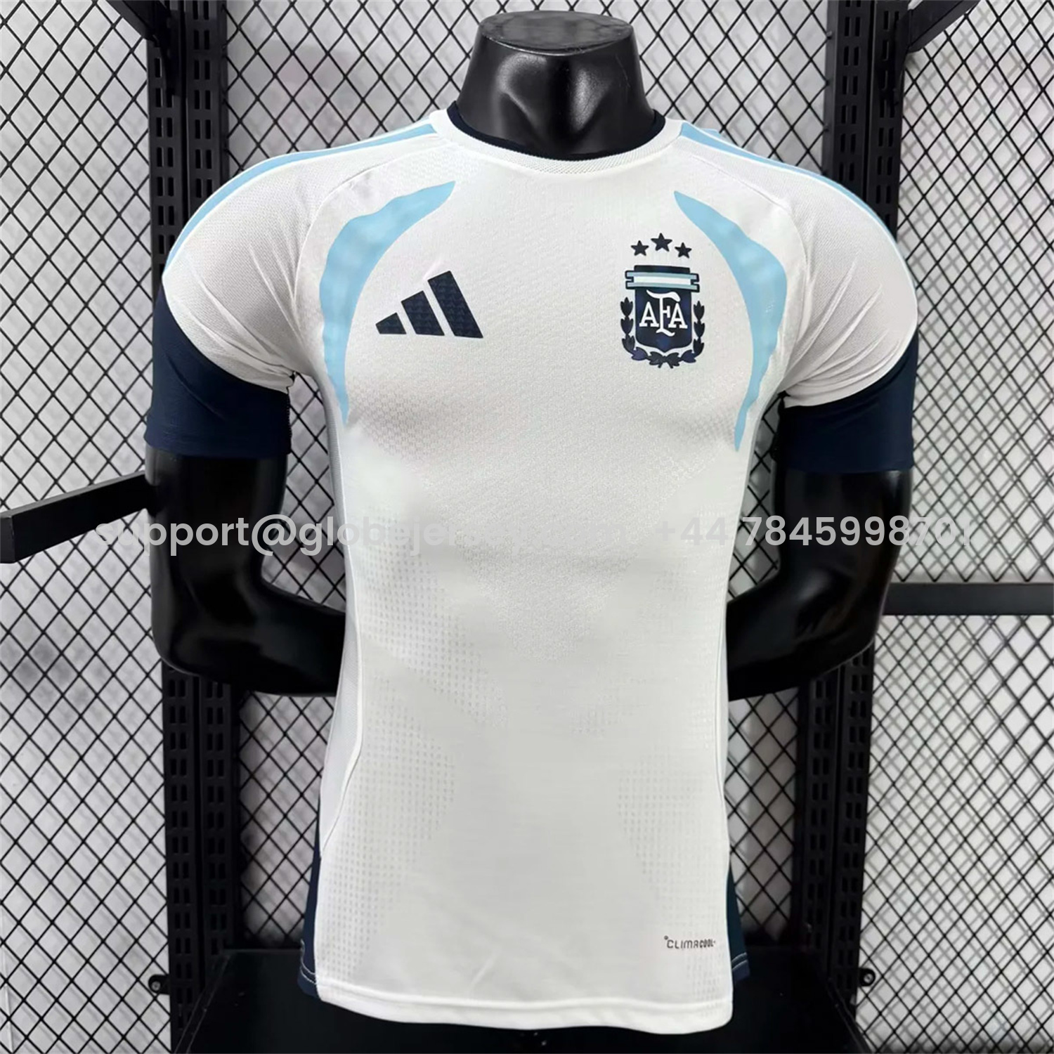 Argentina 2026 White Pre-Match Training Jersey - Player Version
