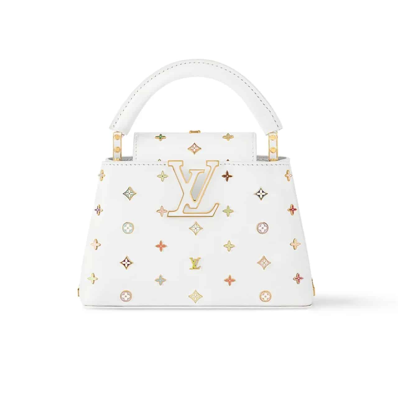 Louis Vuitton X Takashi Murakami Capucines BB Monogram White 27cm