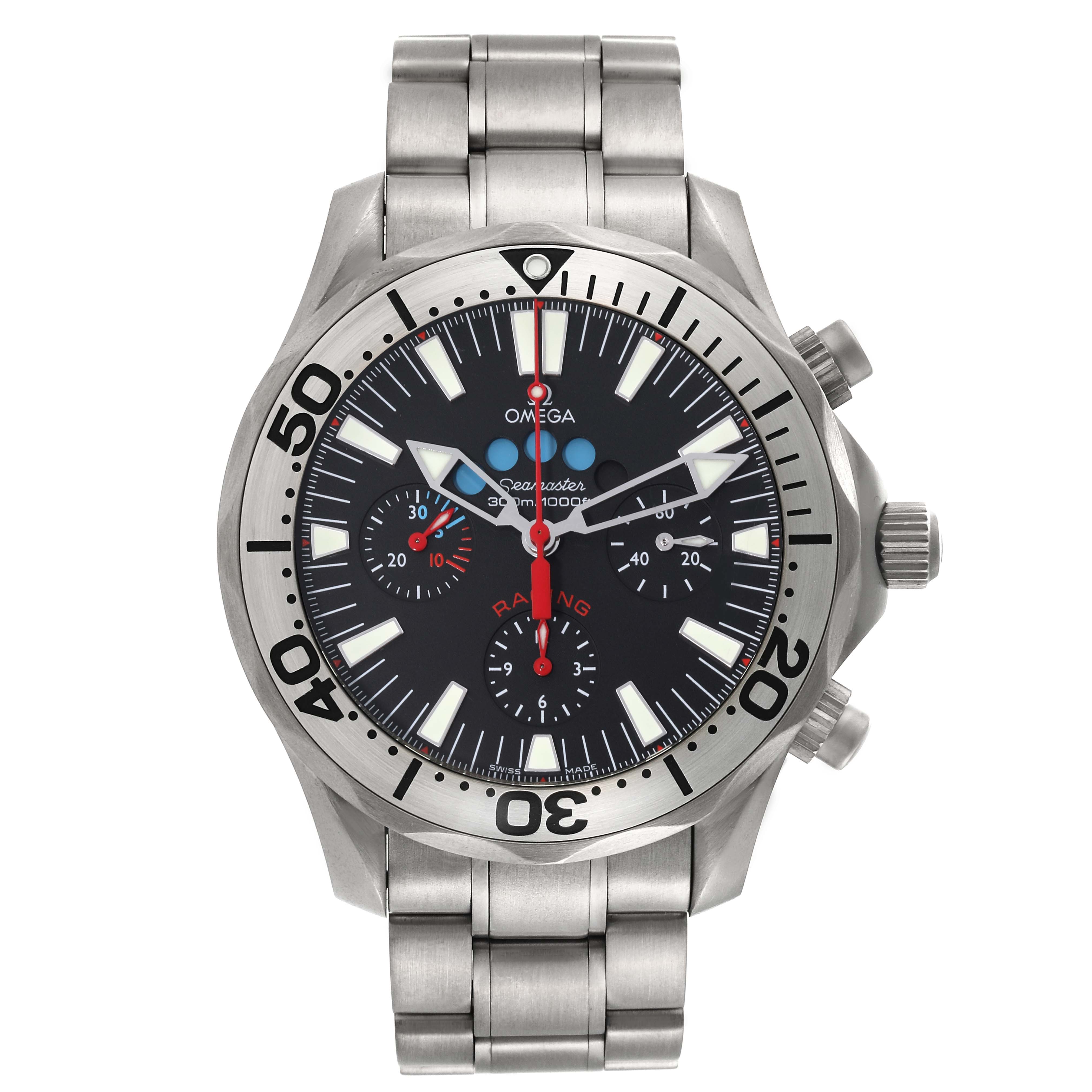 Omega Seamaster Regatta Racing Titanium Mens Watch 44.0 mm 2269.52.00 Card