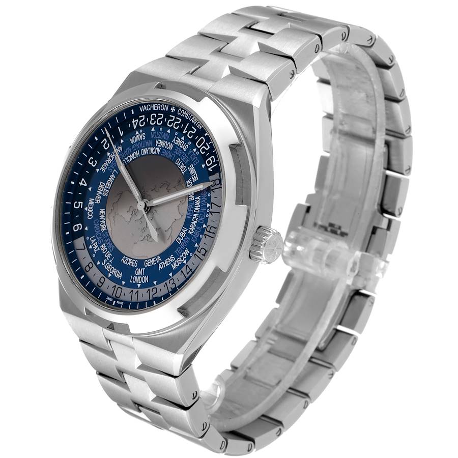 Vacheron Constantin Overseas World Time Automatic Steel Mens Watch 7700V