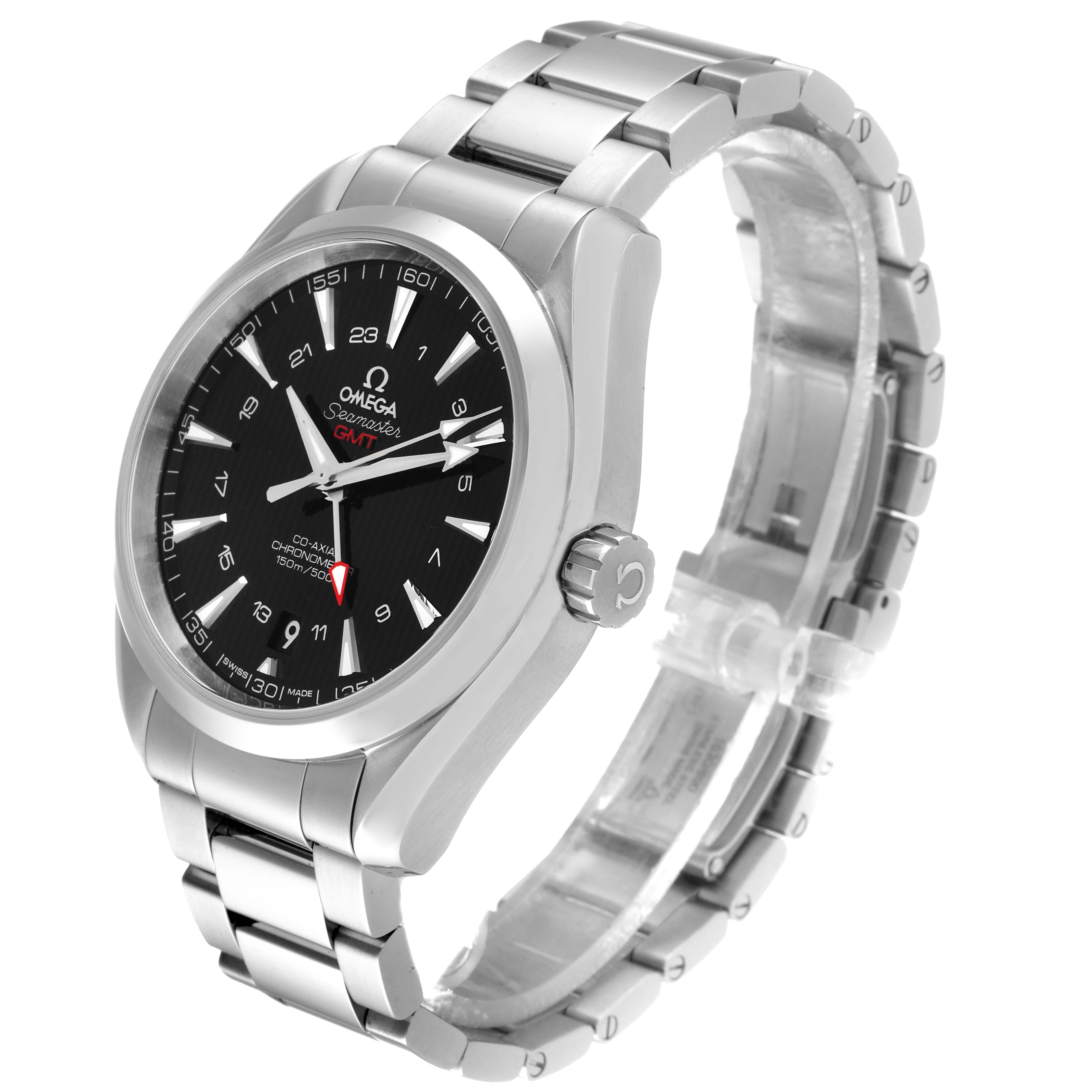 Omega Seamaster Aqua Terra GMT Co-Axial Steel Mens Watch 43.0 MM 231.10.43.22.01.001