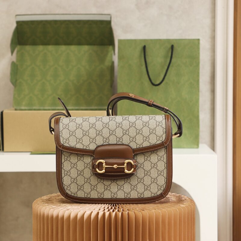 Replica Gucci Horsebit 1955 Classic Brown