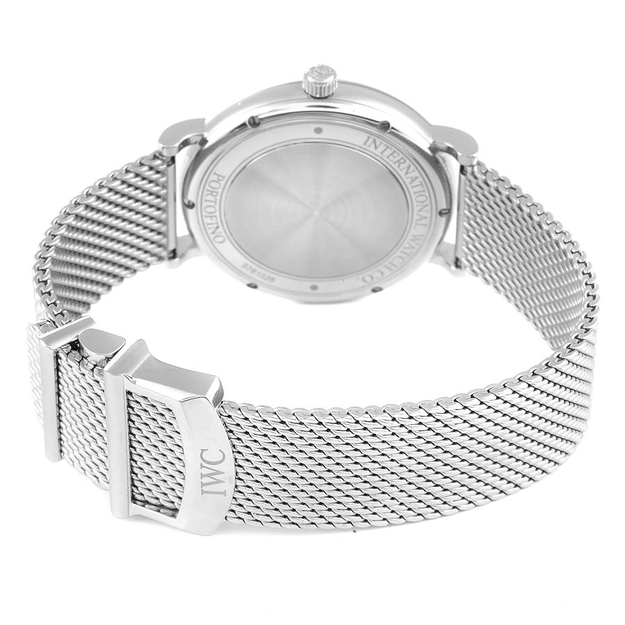IWC Portofino Silver Dial Automatic Steel Mens Watch IW356505