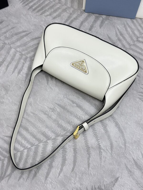 Replica Prada Small Shoulder Bag White