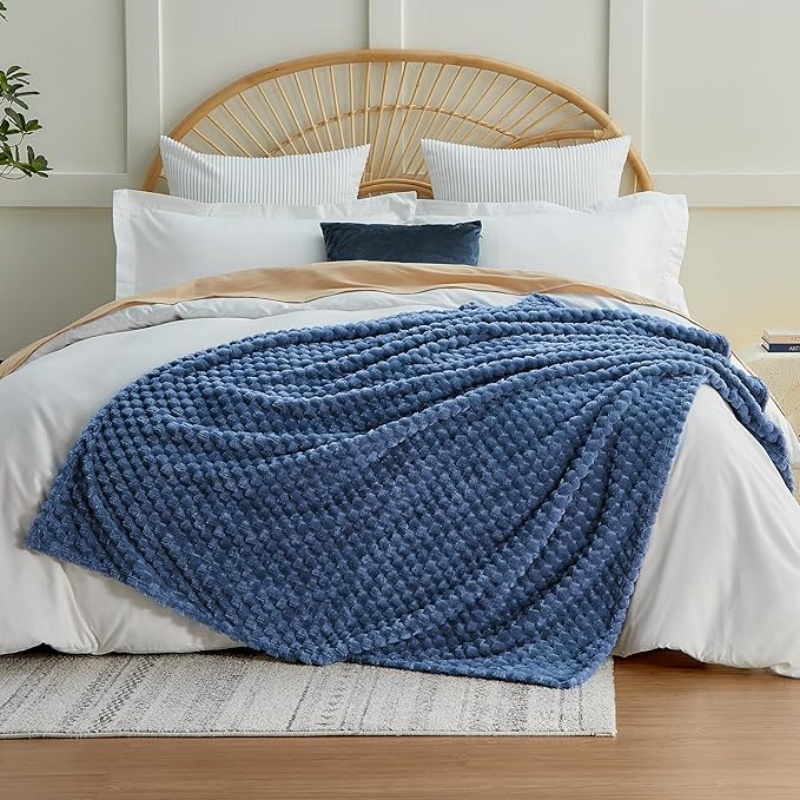 VELVETIER Fleece Throw Blanket for Couch or Bed