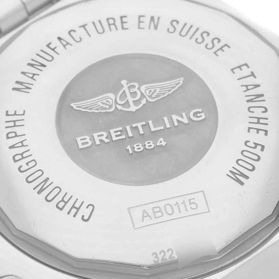 Breitling Chronomat Airbourne 44 SE Blue Dial Steel Mens Watch AB0115s